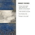thumbnail image 3 of Castle Rock, Colorado, Rustic State Flag Birch Wood Wall Sign (6x9 Rustic Home Decor, Ready to Hang Art), 3 of 5