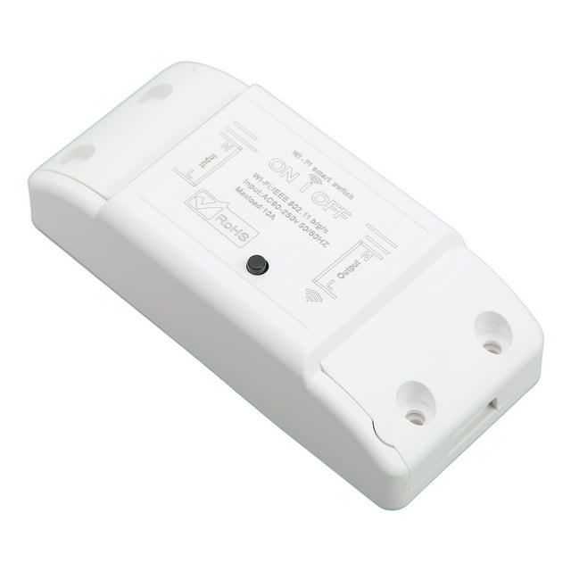 Wireless on Off, Family Sharing 90-250V 10A Voice Control Smart Switch for Home Appliances for TUYA