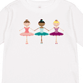 thumbnail image 4 of Inktastic Little Ballerina Trio Girls Long Sleeve Toddler T-Shirt, 4 of 5