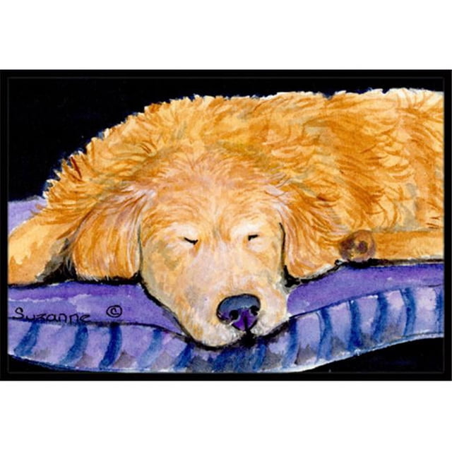 Carolines Treasures SS8909MAT Golden Retriever Tapis Intérieur Extérieur - 18 x 27 Po.