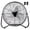 Black, variant on 20 inch High Velocity Industrial Floor Fan, 3-Speed Heavy Duty Metal Cradle Floor Fans with 360° Tilt for Warehouse, Workshop, Garage, Factory and Basement, Black