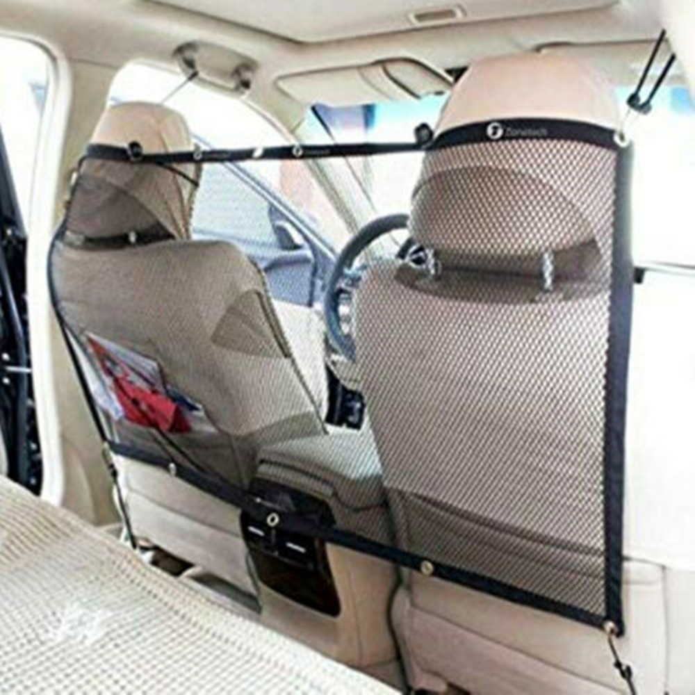 Ehfomius Dog Car Barrier Vehicle Pet Barrier Backseat Mesh Dog Car