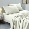 thumbnail image 3 of ESCA Beige Bed Sheets Set - OEKO-TEX Certified, 4-Piece Set (Flat Sheet, Fitted Sheet, Pillowcases) Queen Size, 3 of 6