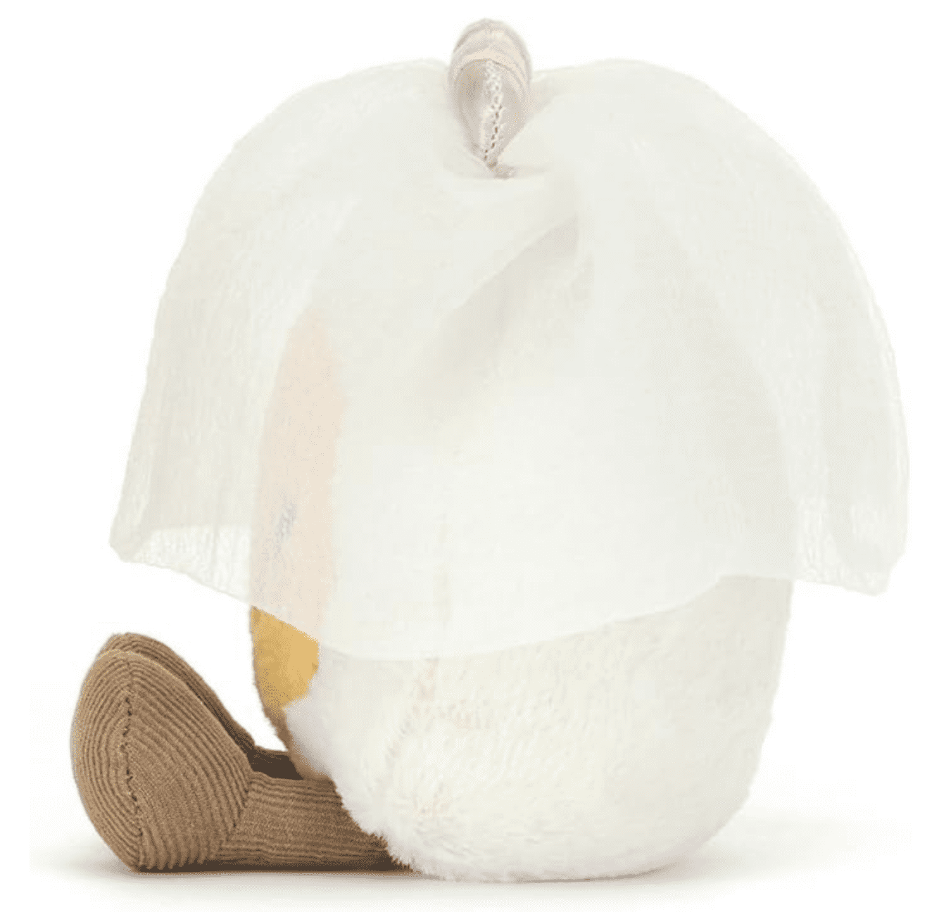 Jellycat Amuseables Boiled Egg Bride Stuffed Toy, 5.5 inches - Food Plush - Fun Wedding & Engagement Gift