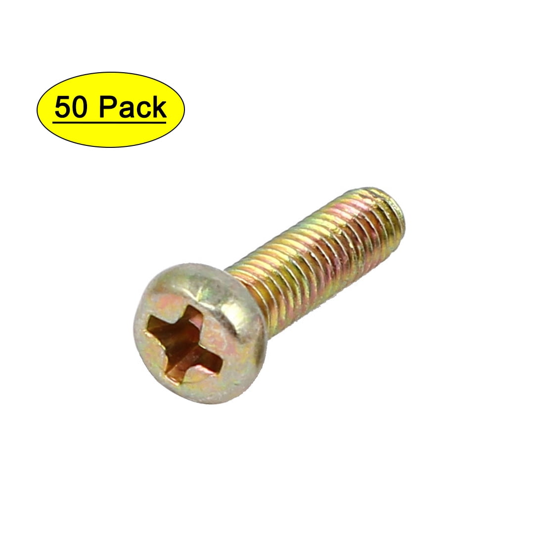 pack of 50 Machine screws with nuts M4 x 40 cheese head slot bolt bolts screw 