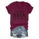 thumbnail image 4 of Camiseta informal de mujer con estampado de corazones de San Valentín: cuello redondo, manga corta, mezcla suave de poliéster y spandex para climas cálidos., 4 of 4