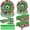 Soccer, variant on 122 Pcs Summer Beach Tableware Set, Serves 30. Comes with plates, napkins, forks and tablecloths for picnic and beach parties.