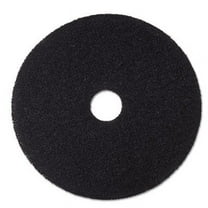 3M Low-Speed Stripper Floor Pad 7200, 16" Diameter, Black, 5/Carton