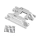 thumbnail image 5 of Pieza de repuesto de placa protectora de aluminio para coches de orugas RC, conjunto de montaje de caja de cambios Plata, 5 of 9