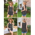 thumbnail image 4 of EKOUAER Nursing Tank Tops for Breastfeeding Maternity Tops Double Layer Sleeveless Pregnancy Shirt, 4 of 6