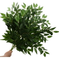 HUIANER 27.2" Artificial Italian Ruscus Stems, 6 Pack Hanging Greenery Spray for Wedding Bouquet Arch Centerpieces Home Decorations
