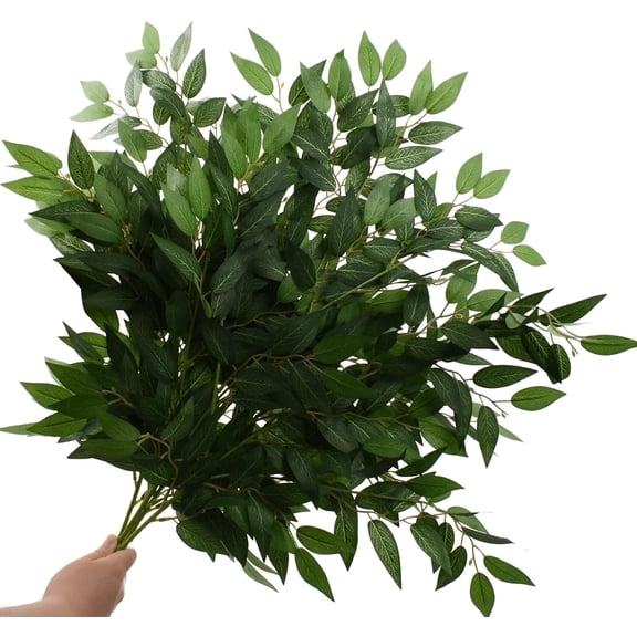 HUIANER 27.2" Artificial Italian Ruscus Stems, 6 Pack Hanging Greenery Spray for Wedding Bouquet Arch Centerpieces Home Decorations