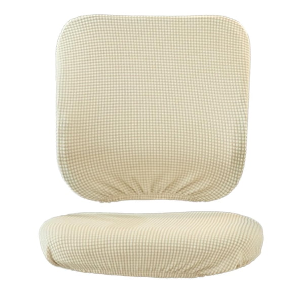 Fundas elásticas extraíbles para sillas giratorias de oficina y sillas de ordenador. Beige