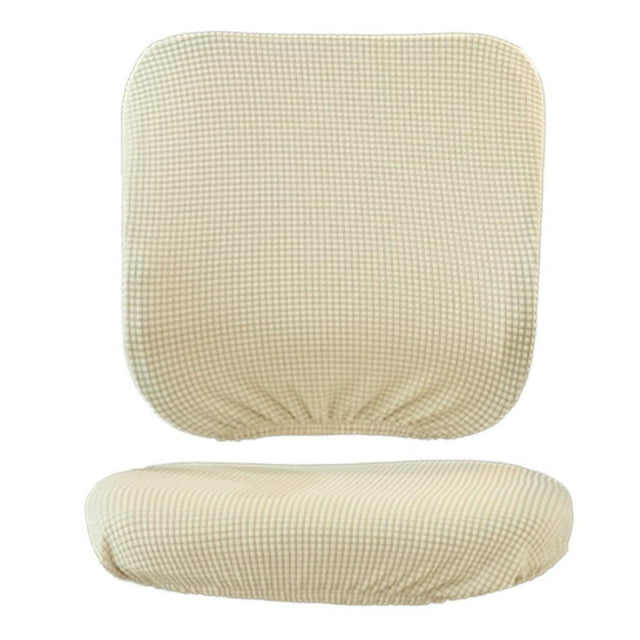 Fundas elásticas extraíbles para sillas, fundas para asientos de sillas giratorias de oficina Beige