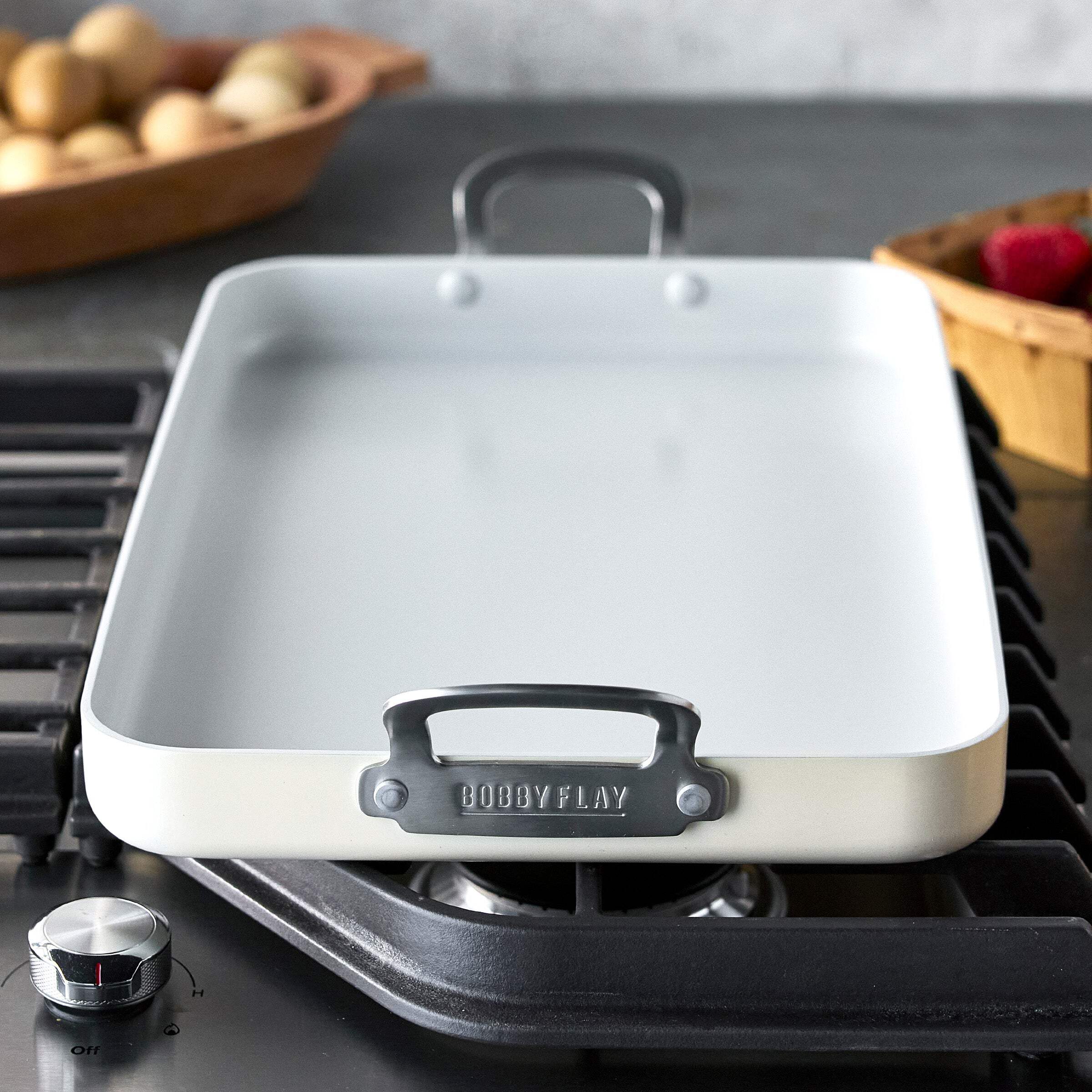 GreenPan Bobby Flay 18" x 11" Double Burner Nonstick Griddle photo 6