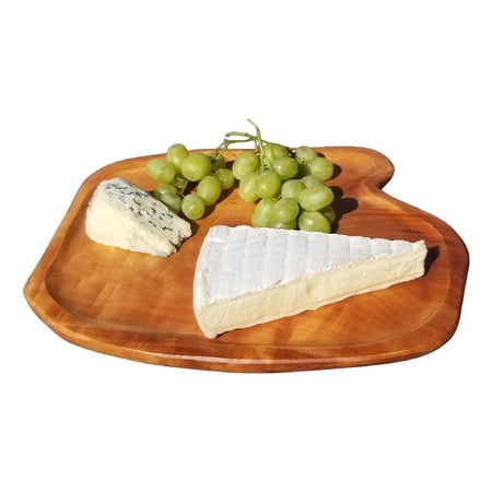 Enrico Hand-Carved Reclaimed Root Wood Appetizer Platter in Lacquer Brown