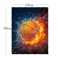 thumbnail image 5 of Manta QH de forro polar de poliéster con estampado de baloncesto de 58 x 80 cm, 5 of 5