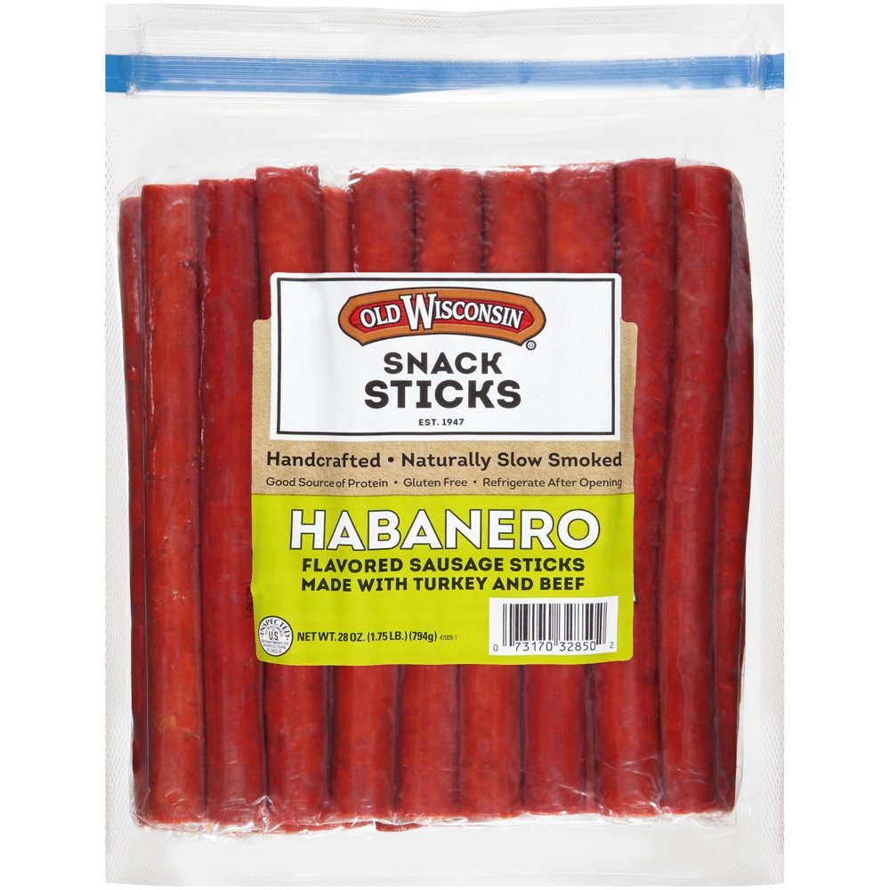 Old Wisconsin® Habanero Sausage Snack Sticks 28 oz. Pack