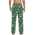 thumbnail image 2 of Christmas Reindeer Mens Cotton Pajama Pants with Pockets Elastic Waist Lightweight Breathable Relaxed Fit Lounge Sleepwear Large, 2 of 6