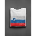 thumbnail image 3 of Slovenian Flag Background Sweatshirt Men -Image by Shutterstock, Male Large, 3 of 4