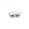 thumbnail image 5 of Ansley Anniversary Ring Sterling Silver Blue Cubic Zirconia Ginger Lyne Collection, 5 of 6