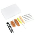 thumbnail image 1 of Wool Felt Tool Needle Felting Starter Mat+Scissor+Needle Craft Kit Accessory Set, 1 of 14