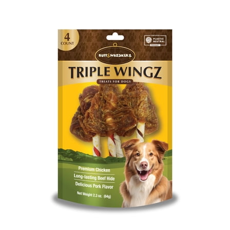 Ruff  Whiskerz Triple Wingz- 4 CT