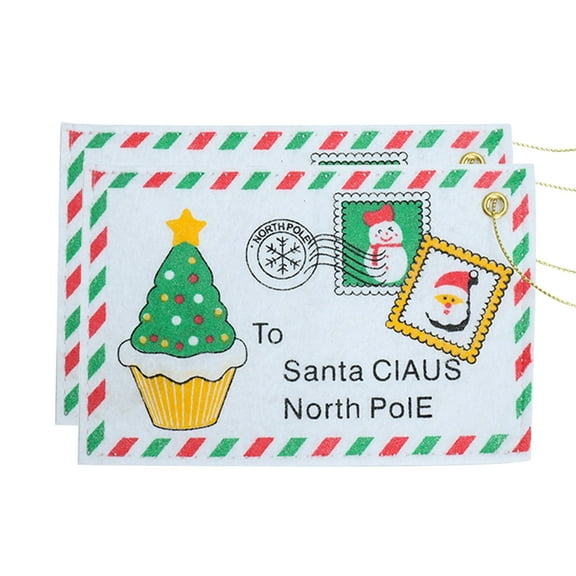 SEWCHICS Multi-Color Christmas Envelopes with Santa Claus Design, Reusable Holiday Decor and Giving Accessories