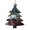 Christmas Tree Shape, variant on American Flag Wolf Art USA Wooden Christmas Ornament Angel Shape,Xmas Tree Hanging Decoration 6 PCS