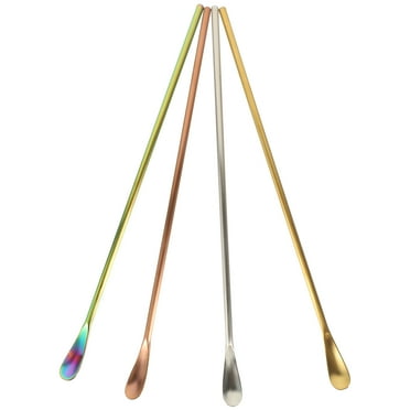 ONAPARTER 4 Pcs Stirring Rod Beverages Swizzle Sticks for Cocktails Stirrers Drinks Bartender Accessories Coffee （As Shown）