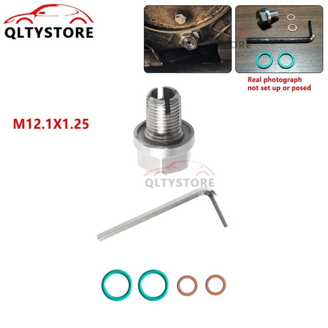 M12.1*1.25 Oil Drain Plug Self Tapping Oil Pan Thread Repair Kit with O-Ring