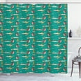 thumbnail image 1 of Ambesonne Cartoon Shower Curtain, Fox Flying with Balloons, 69"Wx70"L, Multicolor, 1 of 3