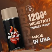 Stove Bright High Temp Paint Sunset| Heat Resistant Spray for Wood Stove BBQ Grill Fireplace Engine | Satin Finish | Rust Resistant Metal Coating | Withstands 1200°F | Primer Friendly