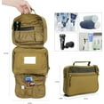 thumbnail image 3 of Travel Hanging Toiletry Bags,Tactical Toiletry Bag for Men,Bathroom Essentials Men's Toiletry Bag for Camping,Toiletries Organizer Dopp Kit, Travel Cosmetic Bag,Shaving Hygiene Bag-Khaki, 3 of 7