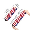 thumbnail image 3 of Women's Men's America Flag Patriotic Lightweight Ventilation Quarter Ankle Socks, 3 of 7
