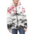 thumbnail image 3 of chaqlin Girls' Fashion Hoodies & Sweatshirts Butterfly Full Zip Hoodie Ice Fire Flame Long Sleeve Sweatshirt Jacket Casual Outerwear with Pocket Fall Winter Fashion Clothes, 3 of 7