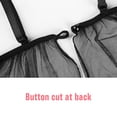 thumbnail image 3 of Traje exótico de camisón de color sólido de lencería sexy de encaje con tanga - M - Negro Speravity FS6174-09, 3 of 7