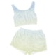 thumbnail image 4 of Conjunto de pijama de terciopelo de doble cara para mujer, para casa, invierno, 1 camiseta + 1 pantalón, camiseta y pantalón de poliéster., 4 of 6