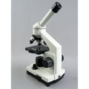 AmScope 40X-1000X Cordless LED Metal Frame Compound Microscope w Top & Bottom Lights New