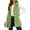 Green, variant on Womens Long Vest Casual Sleeveless Hooded Button Down Fleece Cardigan Fall Winter Warm Outerwear