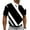 Black, variant on Golf Shirts for Men Short Sleeve Color Block Moisture Wicking 3-Button Polo Collar Blouse Performance Tops (XL, Navy)