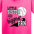 thumbnail image 4 of Inktastic Little Sister and Biggest Baseball Fan Youth T-Shirt, 4 of 5