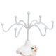 thumbnail image 2 of Jewelry Display Stand, Earrings, Necklaces, Polyresin Doll with Rotating Stand, Champagne 2, 2 of 2