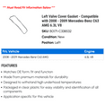 thumbnail image 2 of Left Valve Cover Gasket - Compatible with 2008 - 2009 Mercedes-Benz C63 AMG 6.3L V8, 2 of 2