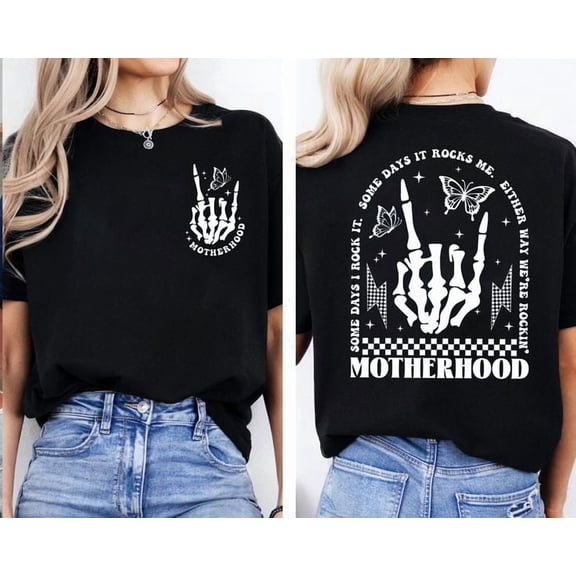 Motherhood Rock Skeleton Unisex T-Shirt