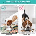 thumbnail image 4 of Boho Retro Floral Pet Feeding Mat-Abstract Art Pattern Absorbent Pet Placemat for Food and Water Bowl, with Waterproof Rubber Backing, Quick Dry Water Dispenser Mat for Dog and Cat (17"x30"), 4 of 7