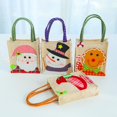 thumbnail image 5 of Bolsa de Regalo de Lino YONGSHENG con Asa Juego de 5 Bolsas de Muñeco de Nieve para Navidad, 5 of 5