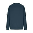 thumbnail image 4 of Lenpel Women's Oversized Sweatshirts Plus Size Casual Loose Long Sleeve Crewneck Sweatshirts Casual Loose Pullover Tops(Dark Blue,X-Large), 4 of 6