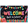thumbnail image 3 of Colorful Design Back to School Banner Educational Theme Welcome Decoration for Classroom Decor School Event Kids Party, 3 of 4