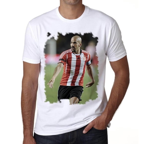 T-Shirt Graphique pour Hommes Juan Sebastian Veron Éco-Responsable Édition Limitée Tee-Shirt Manches Courtes Vintage Cadeau d'Anniversaire Original